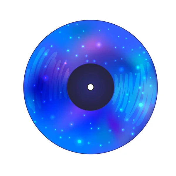 銀河内部のビニール レコードのディスク — ストックベクタ