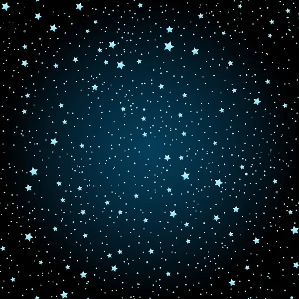 Gece Gökyüzünde Yıldızlar Ile Desenle Dikişsiz Çekilmiş — Stok Vektör