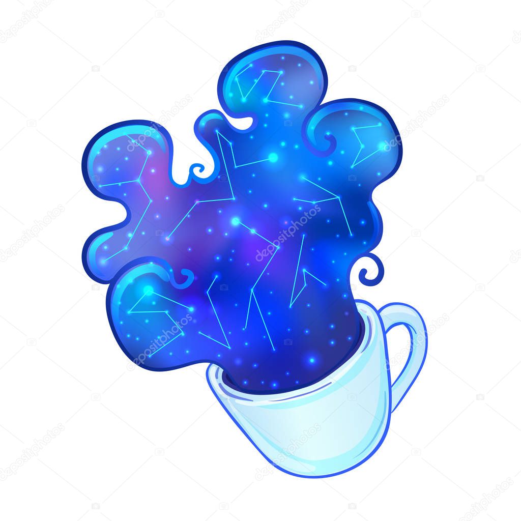 Coffee cup with Galaxy inside.