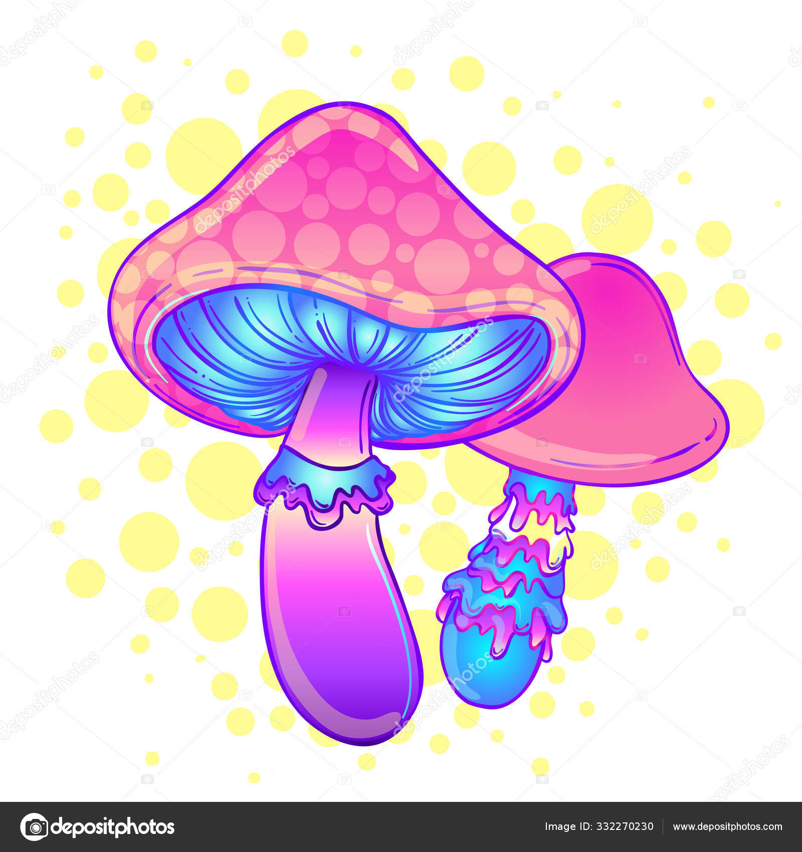 Champignon Psychedelique Images Vectorielles Champignon Psychedelique Vecteurs Libres De Droits Page 6 Depositphotos