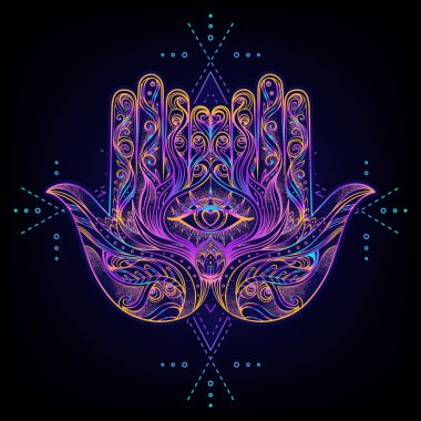 Kutsal Geometri ve Boo sembolü seti. Ayurveda uyum ve denge işareti. Dövme tasarımı, yoga logosu. poster, tişört tekstili. Astroloji, ezoterik, din.