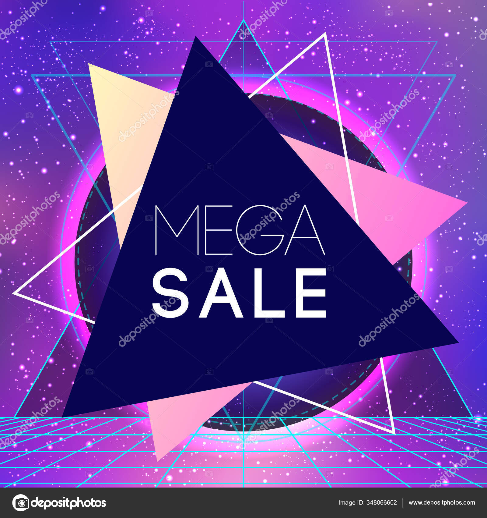 Retro vintage 80s or 90s geometric style abstract background. Good design  for textile t-shirt print design, flyer and poster background. Futuristic  vector illustration Stock Vector Image by ©vgorbash #348066602