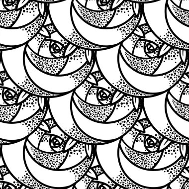 Geometrik gül çiçeği. Kusursuz desen. Sanat deco stili.