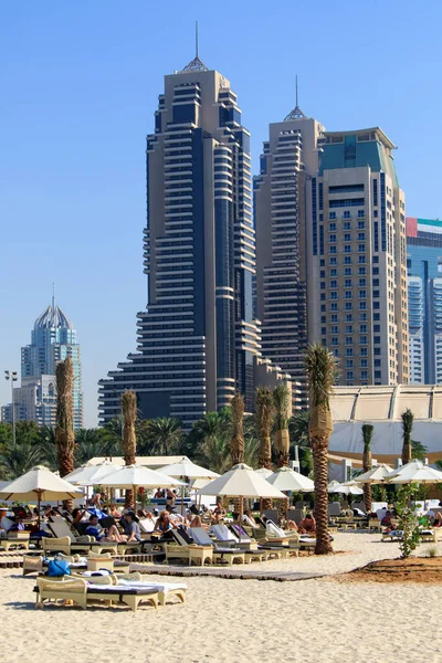 Dubai Marina Strand Scene — Stockfoto