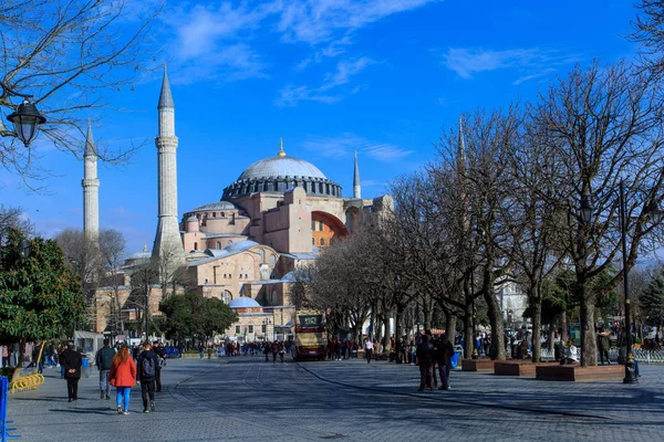 Hagia Sophia Ayasofya Tempo Inverno — Fotografia de Stock