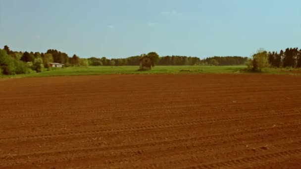 Paisaje aéreo en un día soleado — Vídeos de Stock