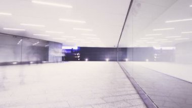 Fütüristik Tünel Hd 'sinde Yürümek