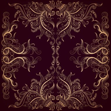 Dantel el-çizim süsleme kara günü ile arka plan