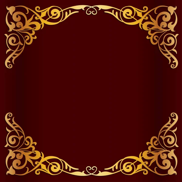 Koninklijke gouden frame voor ontwerp — Stockvector