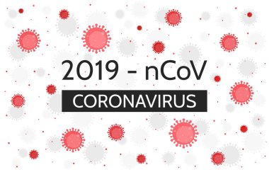 2019-nc0v salgını. Çin patojen solunum koronavirüsü. Virüs illüstrasyonu
