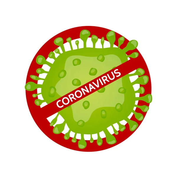 Parem o coronavírus, o surto de coronavírus na China. Ilustração vetorial — Vetor de Stock