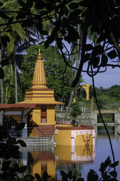 Templo Colorido Ramdara Perto Pune Índia — Fotografia de Stock