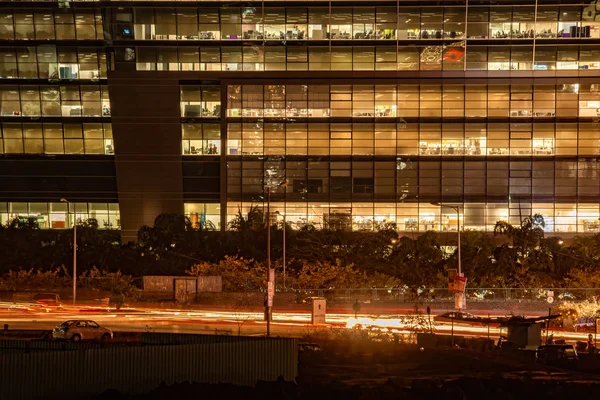 Pune India 'da gece manzarası.