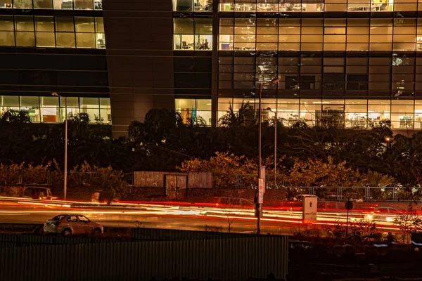 Cidade Noturna Pune Índia — Fotografia de Stock