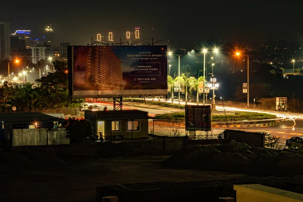 Nattstadsbild Vid Pune India — Stockfoto