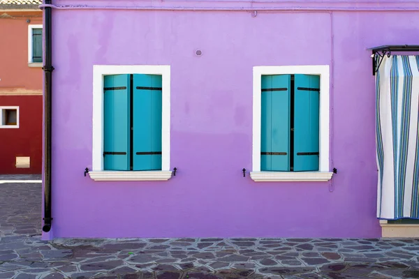 Burano-sziget, Velence, Olaszország — Stock Fotó