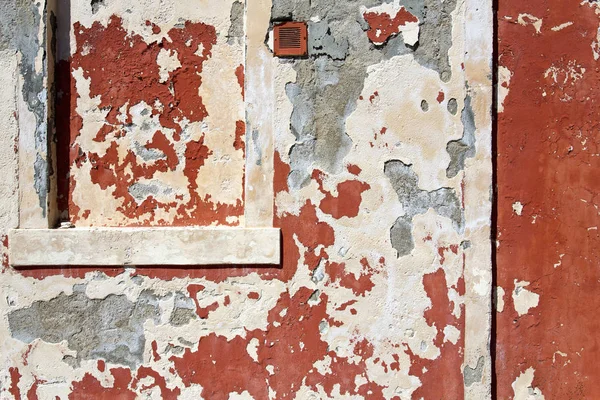 Dokulu arka plan, Burano eski tuğla duvar desen — Stok fotoğraf