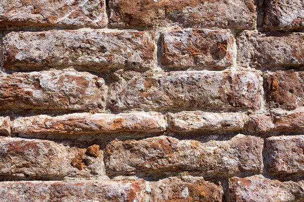 Fundo texturizado, velho padrão de parede de tijolo em Burano — Fotografia de Stock