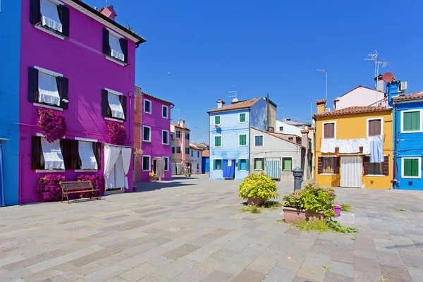 Burano Island, Veneza, Itália — Fotografia de Stock