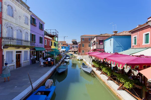 Burano Island, Veneza, Itália — Fotografia de Stock