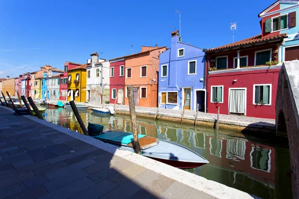 Burano Island, Veneza, Itália — Fotografia de Stock