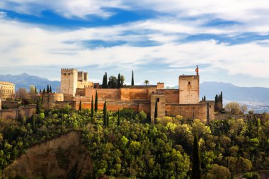 Granada, Alhambra güzel görünümü