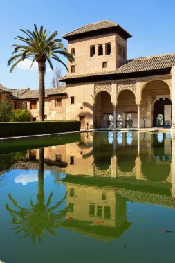 Partal Palace, Palacio de Partal, in Alhambra, Granada, Andalusi clipart