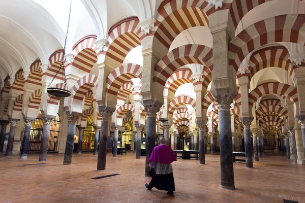 Inside the Grand Mosque Mezquita cathedral of Cordoba, Andalusia — Stock Photo, Image