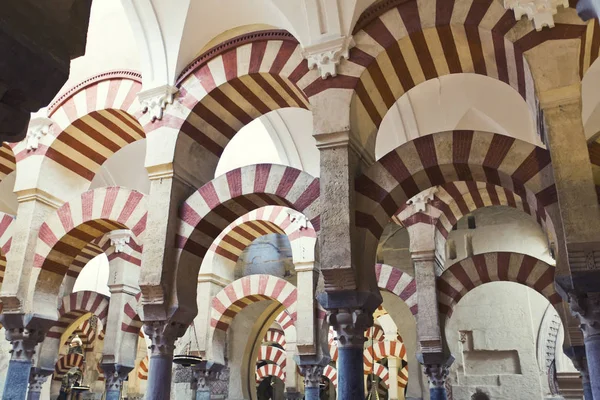 Inside the Grand Mosque Mezquita cathedral of Cordoba, Andalusia — Stock Photo, Image