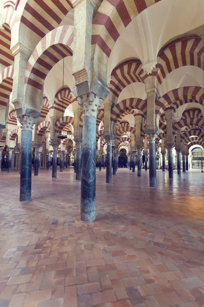 Inside the Grand Mosque Mezquita cathedral of Cordoba, Andalusia — Stock Photo, Image