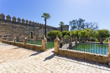 Ünlü Alcazar de los Cristianos Reyes ile güzel Bahçe