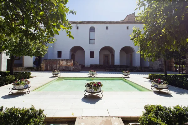 Tuin van het paleis-fort van de Christian Kings, Alcazar de l — Stockfoto