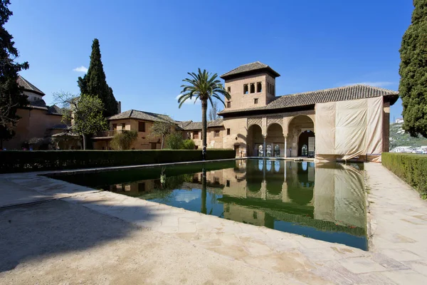 Partal Palace, Palacio de Partal, in Alhambra, Granada, Andalusi — Stock Photo, Image