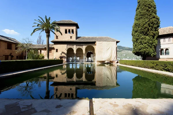 Partal Palace, Palacio de Partal, in Alhambra, Granada, Andalusi — Stock Photo, Image