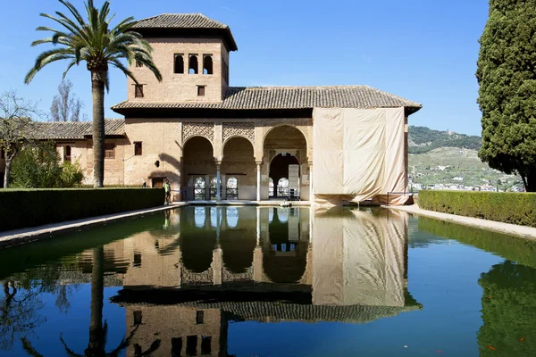 Partal Palace, Palacio de Partal, in Alhambra, Granada, Andalusi — Stock Photo, Image