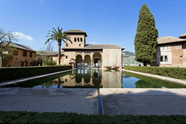 Partal Palace, Palacio de Partal, in Alhambra, Granada, Andalusi — Stock Photo, Image