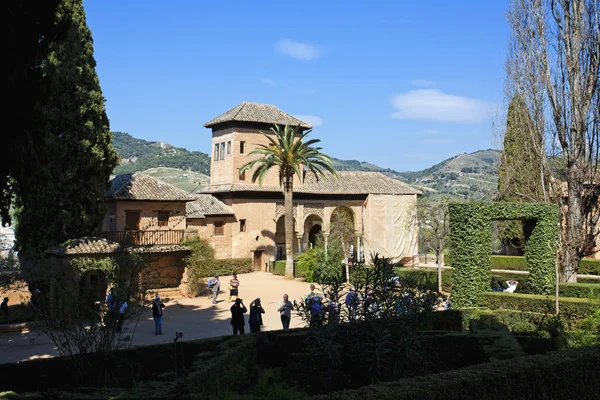 Partal Palace, Palacio de Partal, in Alhambra, Granada, Andalusi — Stock Fotó