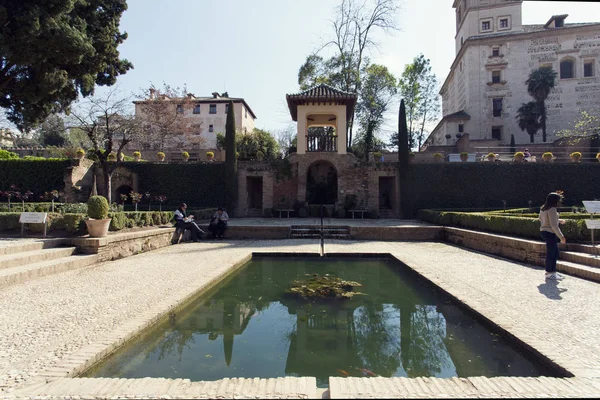 Alhambra, granada, Andalusie, Španělsko — Stock fotografie