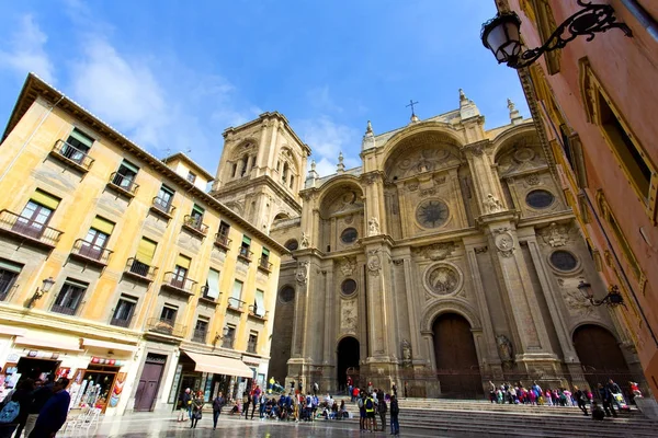 The famous cathedral in Granada, Andalusia — Stock Photo, Image