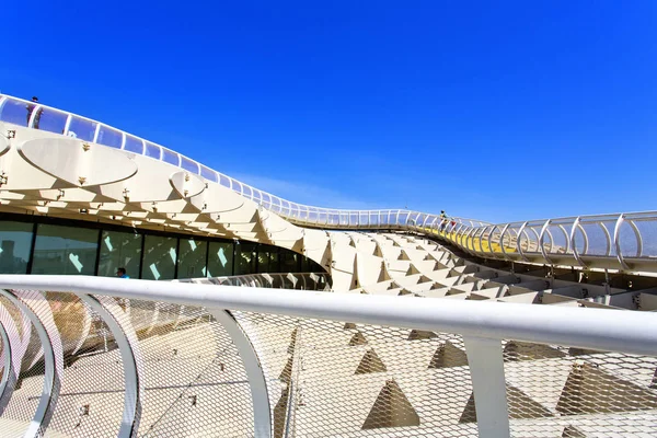 Från toppen av utrymme Metropol Parasol, Setas de Sevilla, på — Stockfoto