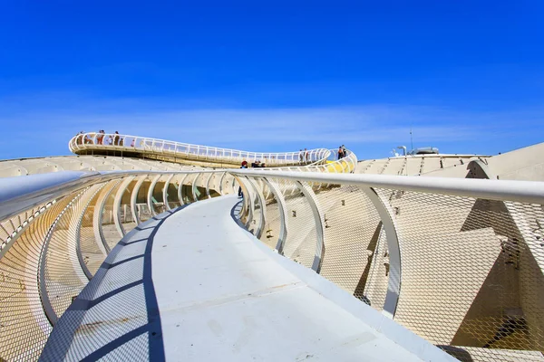 С вершины Space Metropol Parasol, Setas de Sevilla, на — стоковое фото