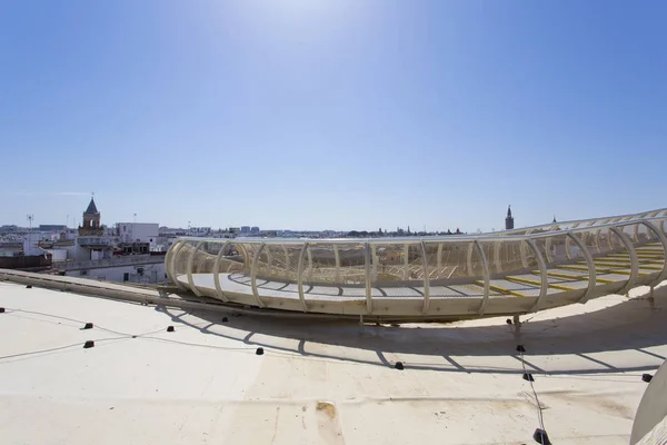 Du haut de l'espace Metropol Parasol, Setas de Sevilla, sur — Photo