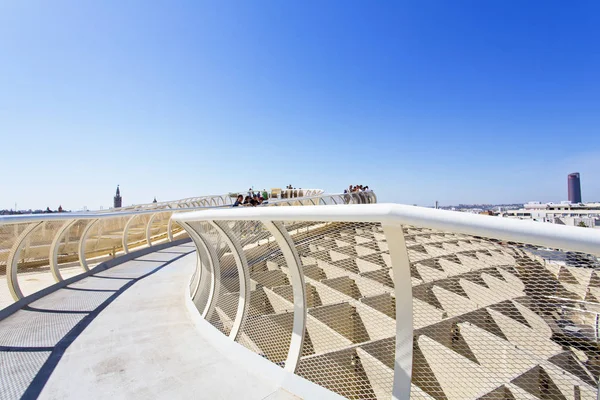 Från toppen av utrymme Metropol Parasol, Setas de Sevilla, på — Stockfoto
