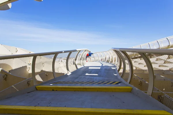 Från toppen av utrymme Metropol Parasol, Setas de Sevilla, på — Stockfoto