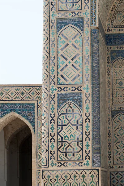 Bukhara Uzbekistan Asia Centrale Poi Kalyan Masdzhidi Kalyan Dettaglio — Foto Stock