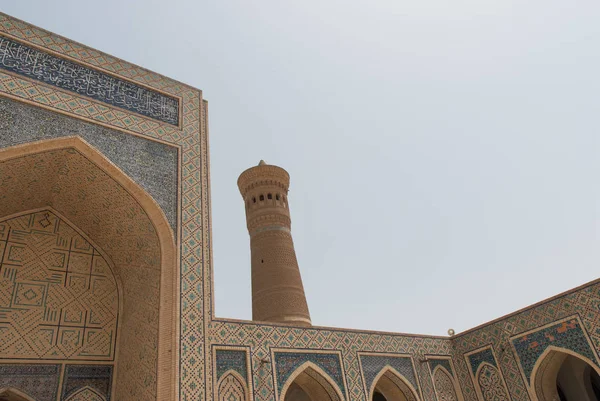 Bukhara Uzbekistan Asia Centrale Poi Kalyan Masdzhidi Kalyan Dettaglio — Foto Stock