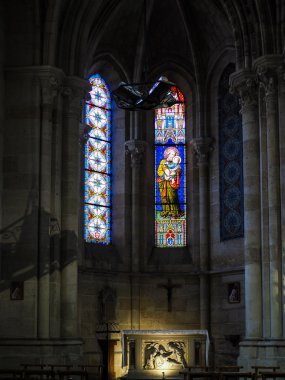 Bordeaux, Gironde/Fransa - 19 Eylül: vitray pencere ben