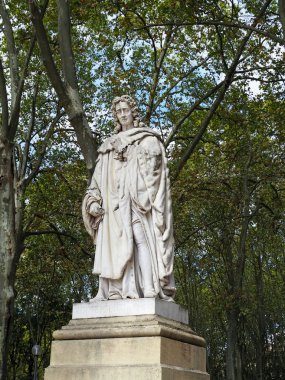 Bordeaux, Gironde/Fransa - 19 Eylül : Statue de Montesquieu 