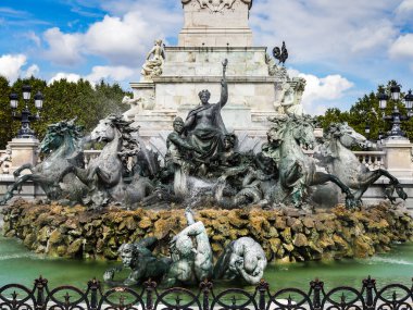 Bordeaux, Gironde/Fransa - 19 Eylül : Girond Anıtı