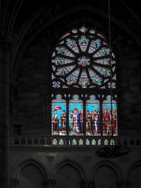 Bordeaux, Gironde/Fransa - 19 Eylül: vitray pencere ben — Stok fotoğraf